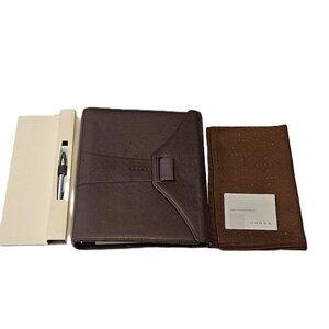 Cross Autocross Leather Collection Medium Agenda & Pen - Brand New